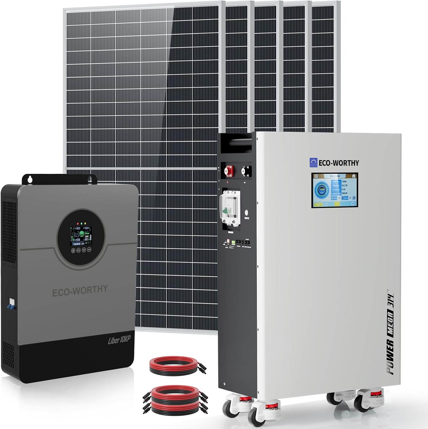 ECO WORTHY 10000W Output Complete Off-Grid Solar Panel Kit for Home